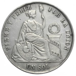 Peru, 1 Sol, 1872r.