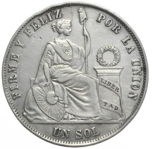 Peru, 1 Sol, 1872.