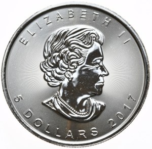 Canada, $5, 2017, Leaf