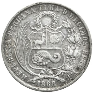Peru, 1 Sol, 1868.