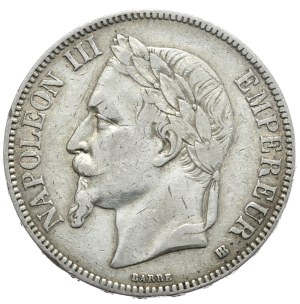 France, 5 Francs, 1867, BB
