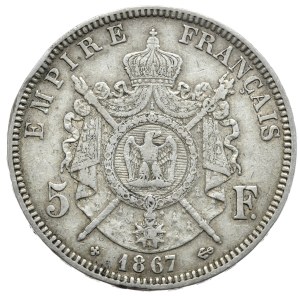 France, 5 Francs, 1867, BB