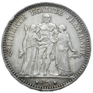 France, 5 Francs, 1874, K, Bordeaux, Hercules