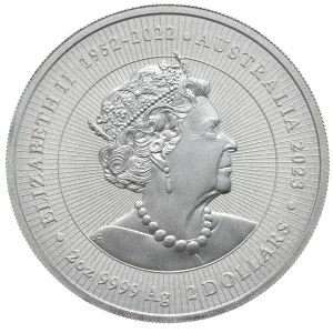 Australia, Kangur, 2023r., 2oz., Następne pokolenie