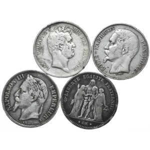 Francja, 4x5 Franków, 1831-76r.
