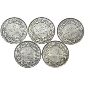 Szwajcaria, 5x2 Franki, 1955-1967r.