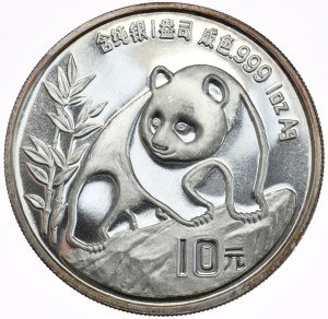 China, Panda, 1990, 1oz., Big date