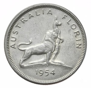 Australia, 1 Floren, 1954.