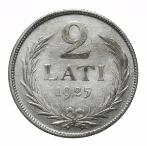 Latvia, 2 Lati, 1925.