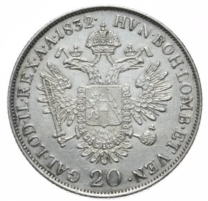 Austria, 20 Krajcars, 1832, M