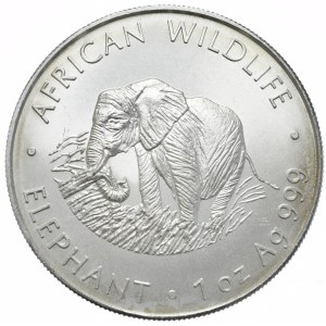 Zambia, 5000 Kwacha, 2000r., Słoń, Rzadkość