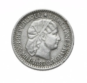 Haiti, 10 Cents, 1887.
