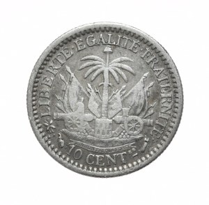 Haiti, 10 Cents, 1887.