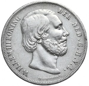 Netherlands, 2½ Guilders, 1854.