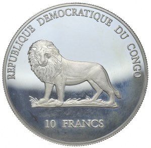 Congo, 10 Francs, 2000, Diogo
