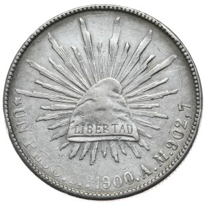 Meksyk, 1 Peso, 1900r.