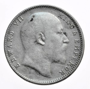 India, 1 Rupee, 1907.