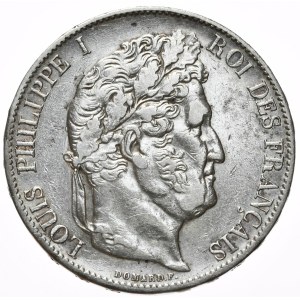 Francja, 5 Franków, 1847r., A