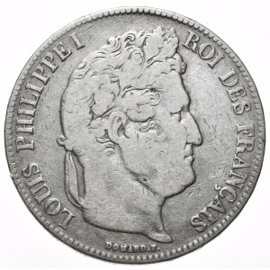 Francja, 5 Franków, 1834r., B