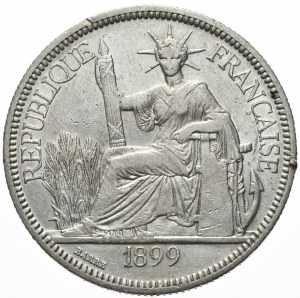 French Indochina, 1 Piastr, 1899.