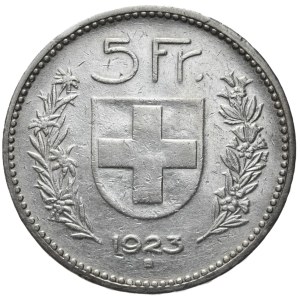 Switzerland, 5 Francs, 1923.