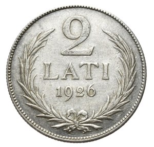 Latvia, 2 Lati, 1926.