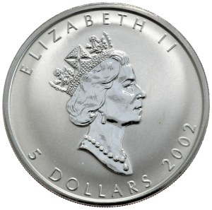 Canada, $5, Leaf, 2002, rarer vintage