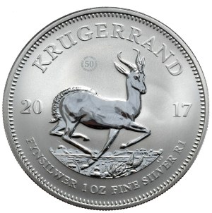 South Africa, Krugerrand, 2017, 50th anniversary, with certificate