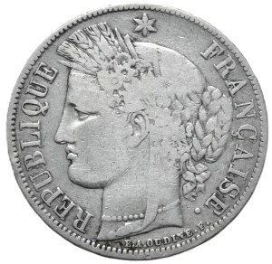 France, 5 Francs, 1850. Ceres