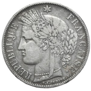 Francja, 5 Franków, 1850r. Ceres