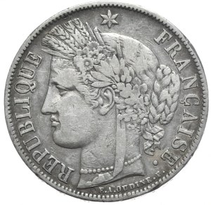 France, 5 Francs, 1850. Ceres