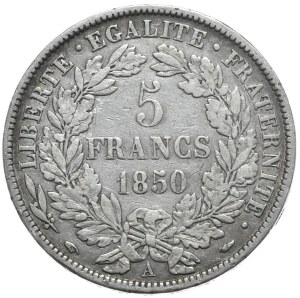France, 5 Francs, 1850. Ceres