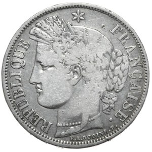 Francja, 5 Franków, 1849r. Ceres