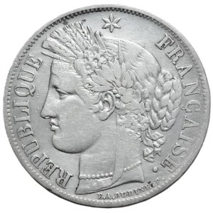 Francja, 5 Franków, 1849r. Ceres