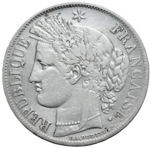 France, 5 Francs, 1849. Ceres