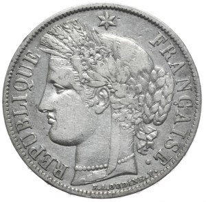 France, 5 Francs, 1851. Ceres