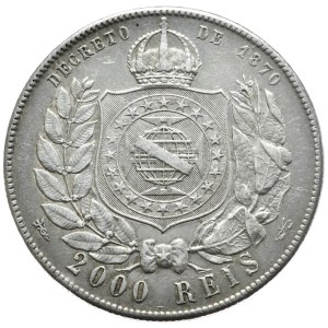 Brazylia, 2000 Reis (Reali), 1889r.