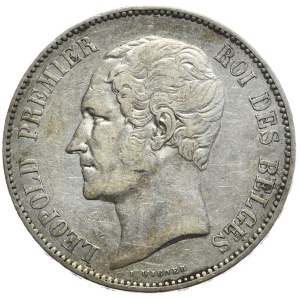Belgia, 5 Franków, 1852r.