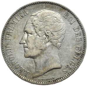 Belgium, 5 Francs, 1852.