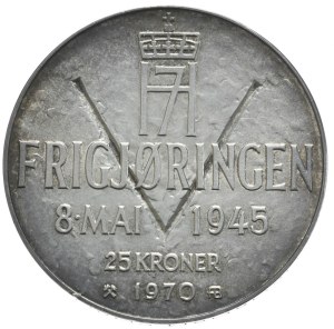 Norway, 25 Crowns, 1970.