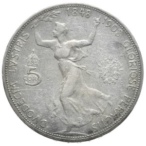 Austro-Węgry, 5 koron, 1908r.