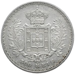 Portugal, 500 Reales, 1899.