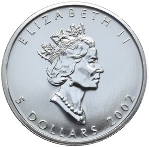 Canada, $5, Leaf, 2002.