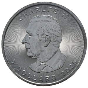 Kanada, 5 Dolarów, 2025r., Liść, Ruten