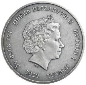 Tuvalu, $1, 2022, Hera