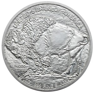 USA, buffalo, 1 oz, 999 Silver (Dead Indian)