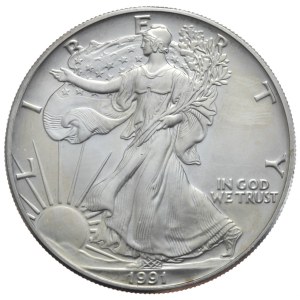 USA, 1 Dolar, 1991r., 1 oz.