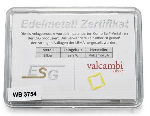 5x1g bar, Valcambi