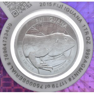 Fidżi, 1 Dolar, 2015r., Iguana