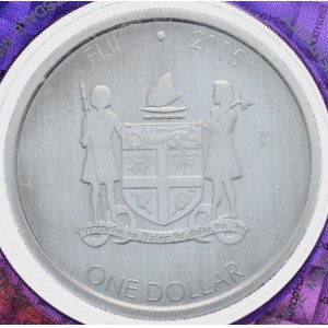 Fidżi, 1 Dolar, 2015r., Iguana